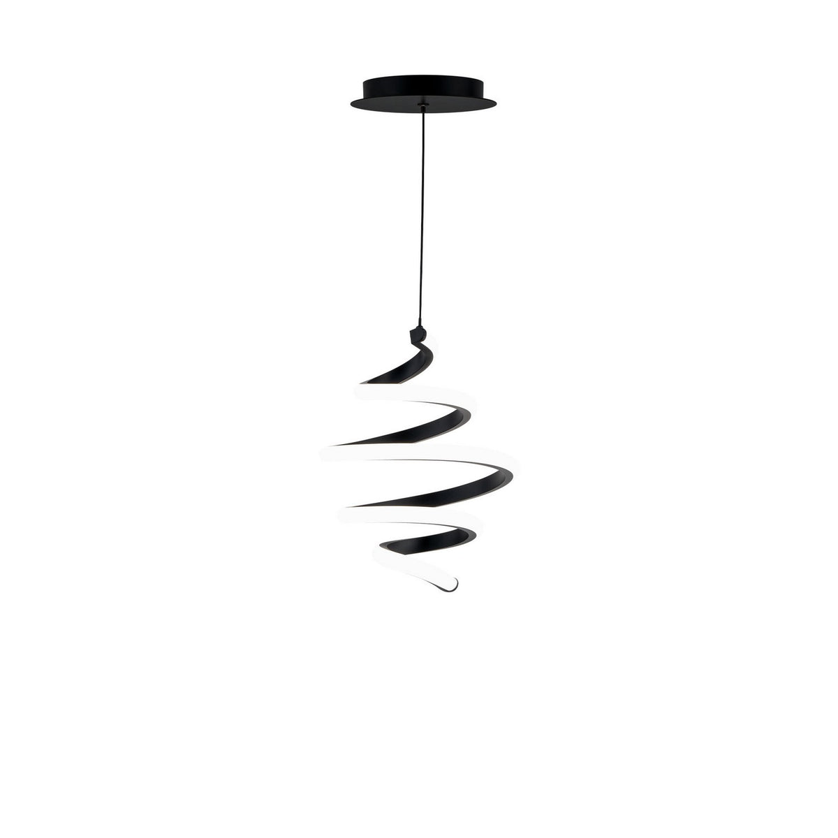 W.A.C. Lighting - PD-19408-35-BK - LED Mini Pendant - Whirl - Black