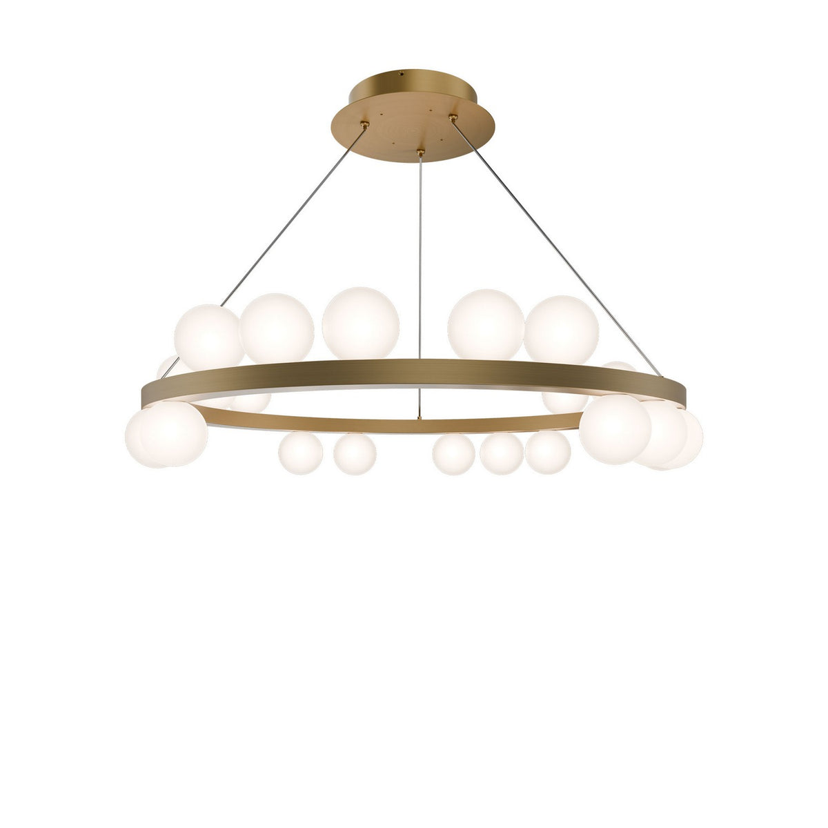 W.A.C. Lighting - PD-21528-40-AB - LED Chandelier - Carousel - Aged Brass