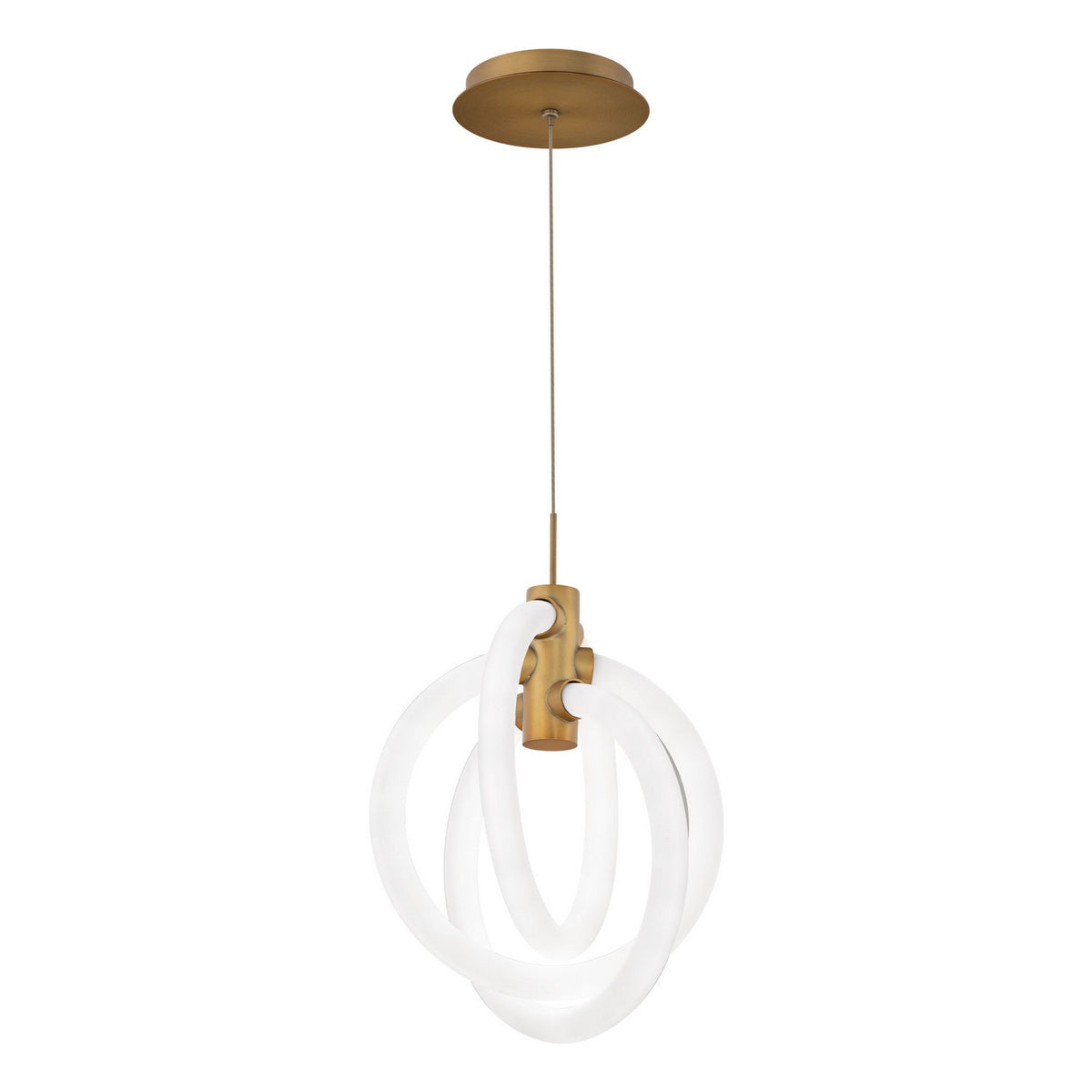 W.A.C. Lighting - PD-27413-35-AB - LED Mini Pendant - Knot - Aged Brass
