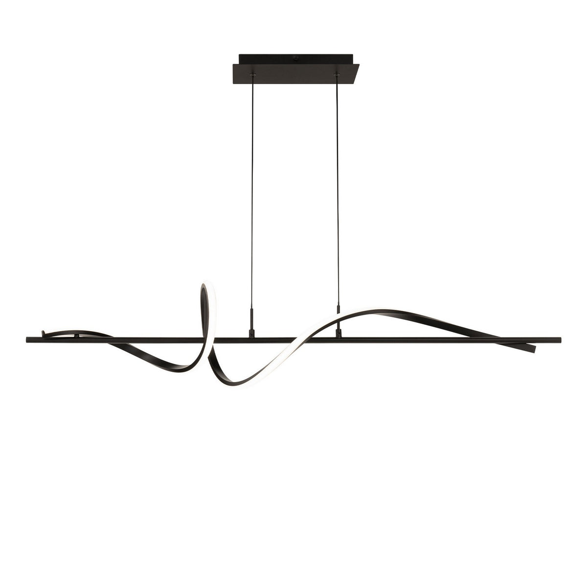 W.A.C. Lighting - PD-39443-40-BK - LED Linear Pendant - Corkscrew - Black