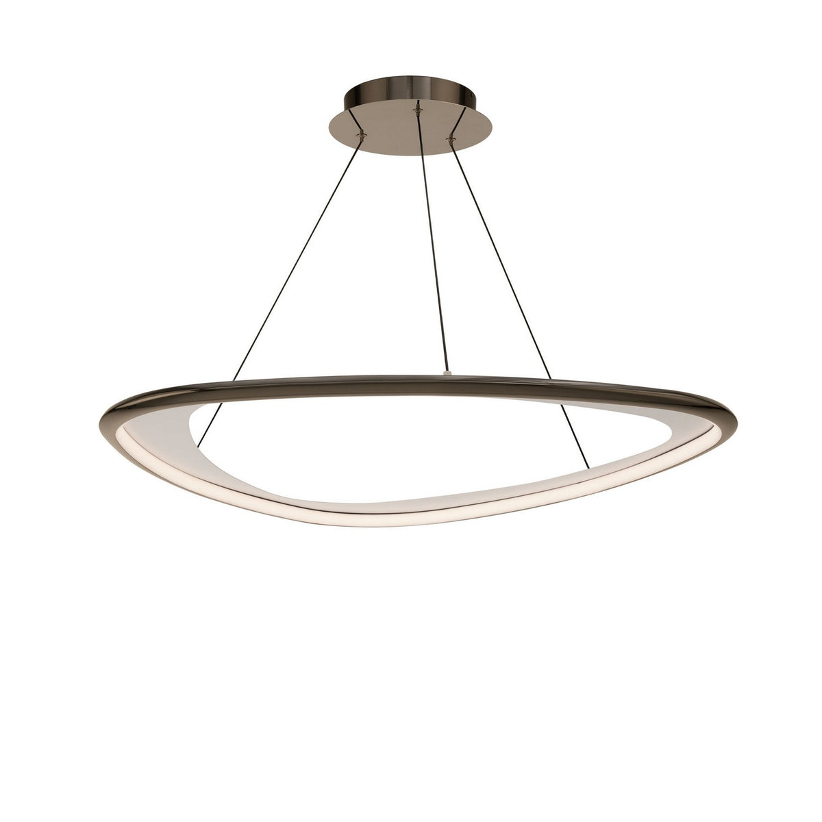 W.A.C. Lighting - PD-41433-27-BC - LED Pendant - Oyster - Black Chrome