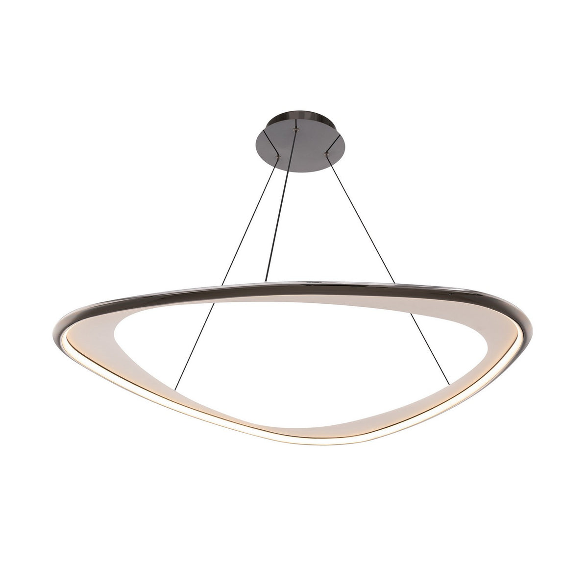 W.A.C. Lighting - PD-41442-27-BC - LED Pendant - Oyster - Black Chrome