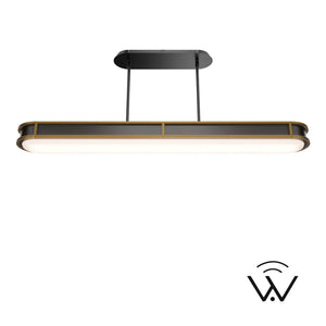 W.A.C. Lighting - PD414648-TWA-BK/AB - LED Pendant - Longboard - Black/Aged Brass