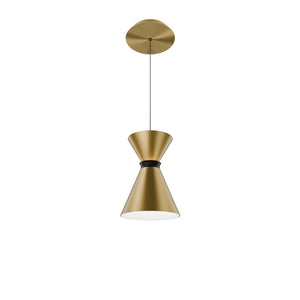 W.A.C. Lighting - PD-57108-27-AB/BK - LED Pendant - Pin Up - Aged Brass/Black