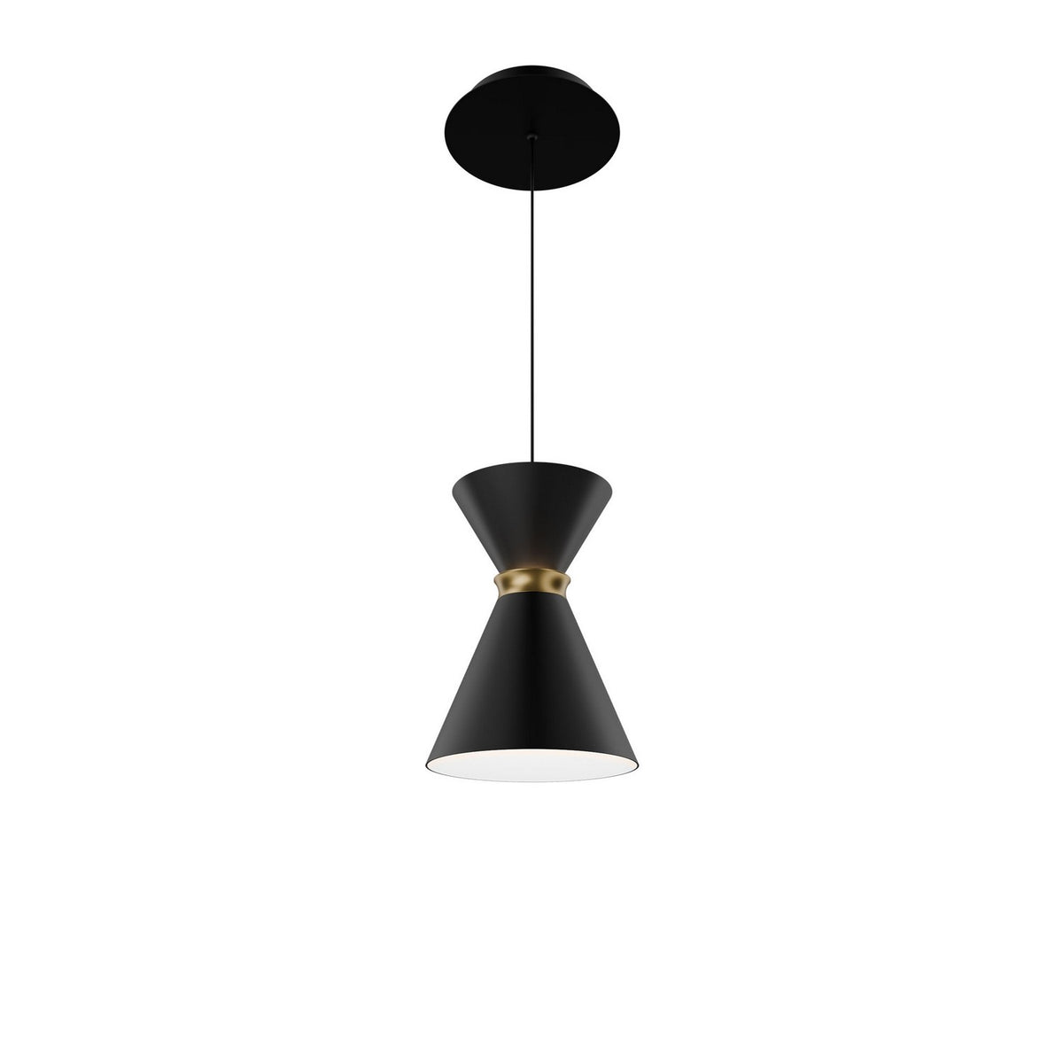 W.A.C. Lighting - PD-57108-27-BK/AB - LED Pendant - Pin Up - Black/Aged Brass