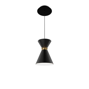 W.A.C. Lighting - PD-57108-35-BK/AB - LED Pendant - Pin Up - Black/Aged Brass