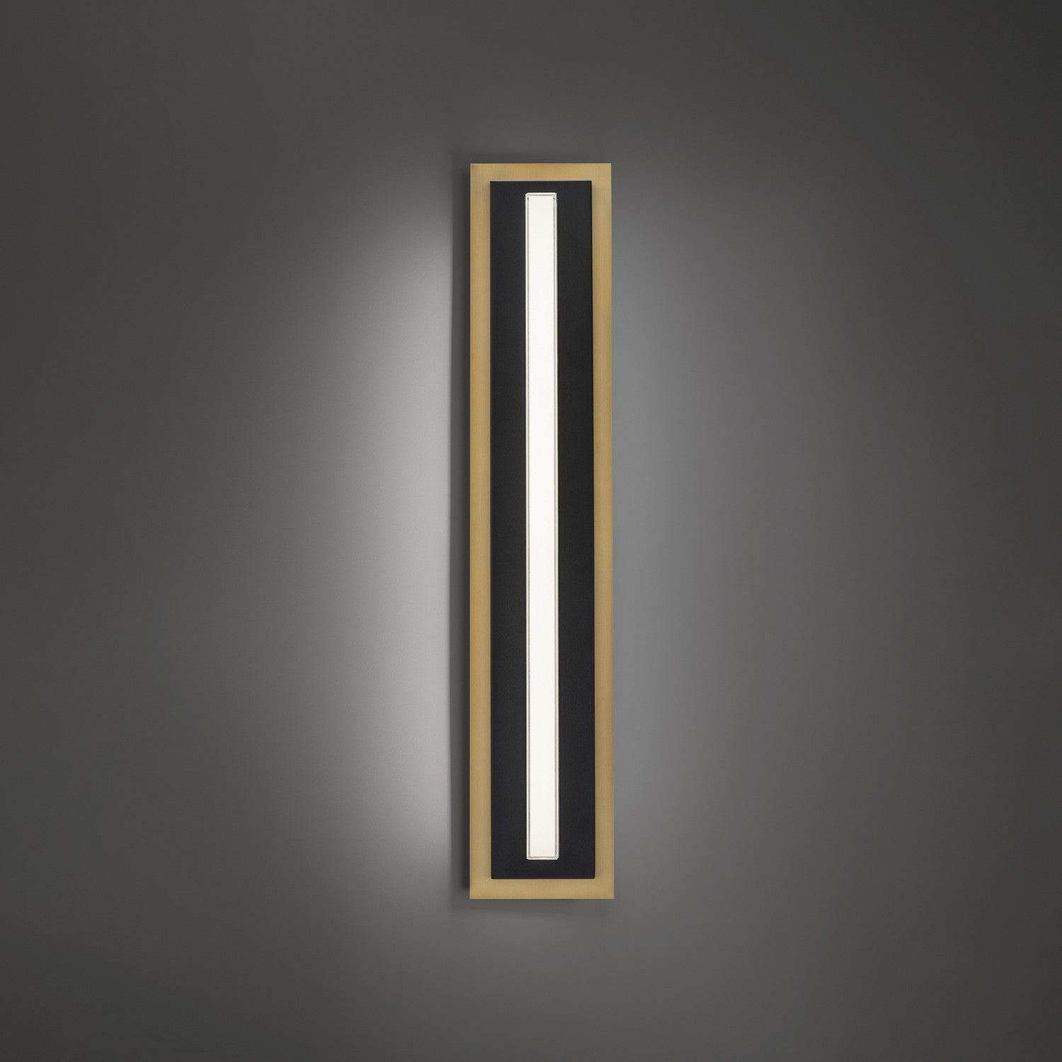 Modern Forms - WS-10427-40-BK/AB - LED Wall Sconce - Lyrikal - Black/Aged Brass