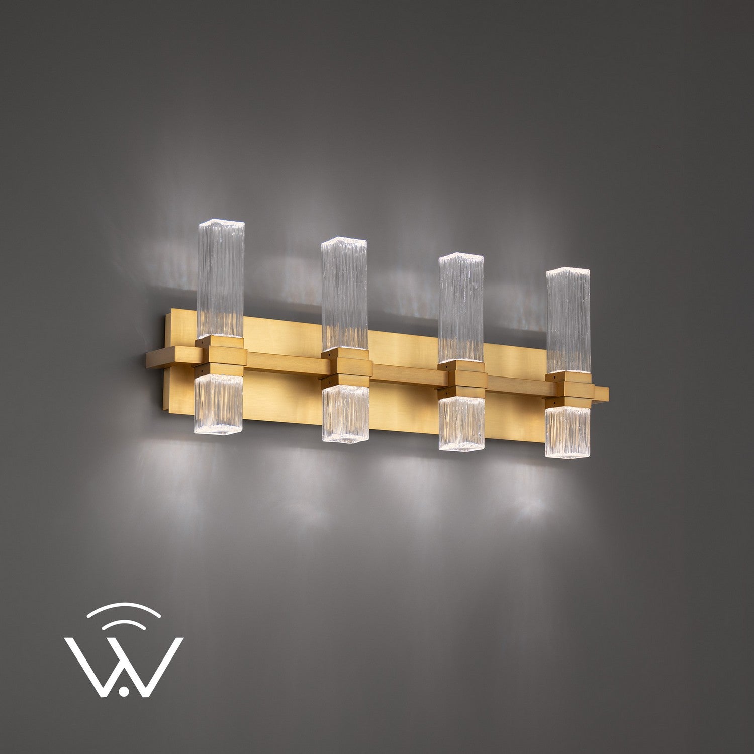 Modern Forms - WS200624-TWA-AB - LED Bath Vanity - Cinaplex - Aged Brass