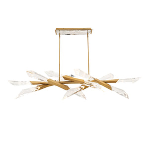 Schonbek Beyond - BPD31460-AB - LED Linear Pendant - Solitude - Aged Brass