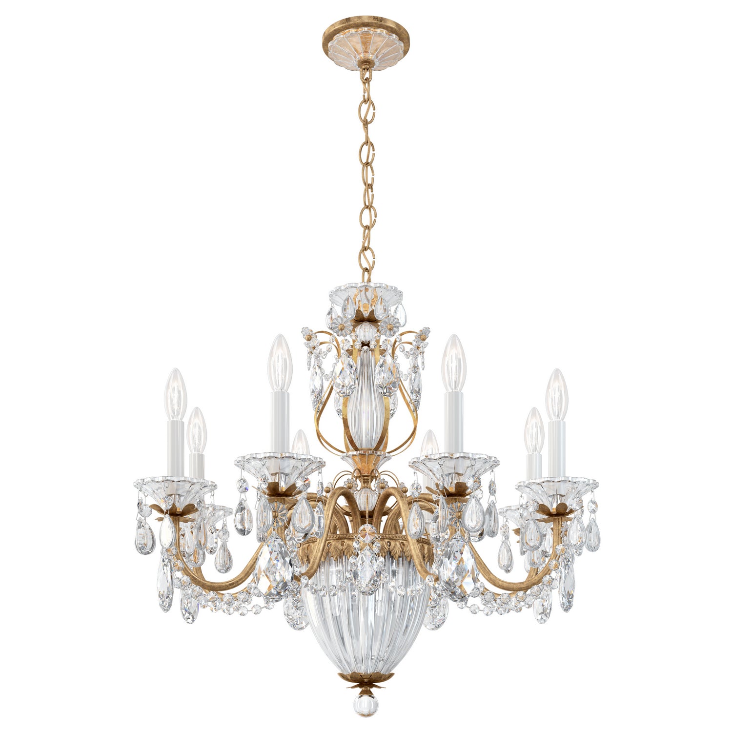 Schonbek - 1238N-22A - 11 Light Chandelier - Bagatelle - Heirloom Gold
