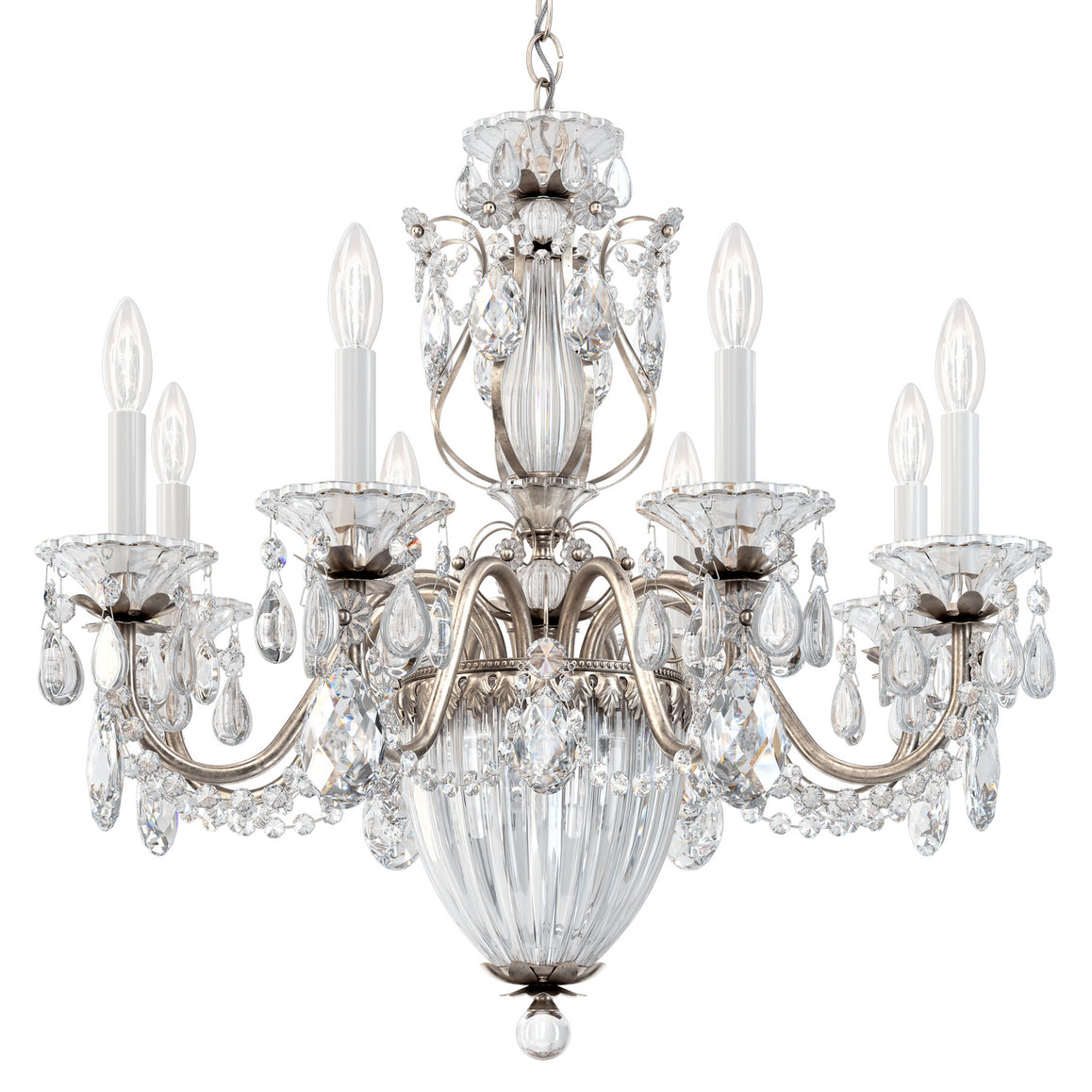 Schonbek - 1238N-48A - 11 Light Chandelier - Bagatelle - Antique Silver