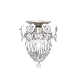 Schonbek - 1239-48A - One Light Semi-Flush Mount - Bagatelle - Antique Silver