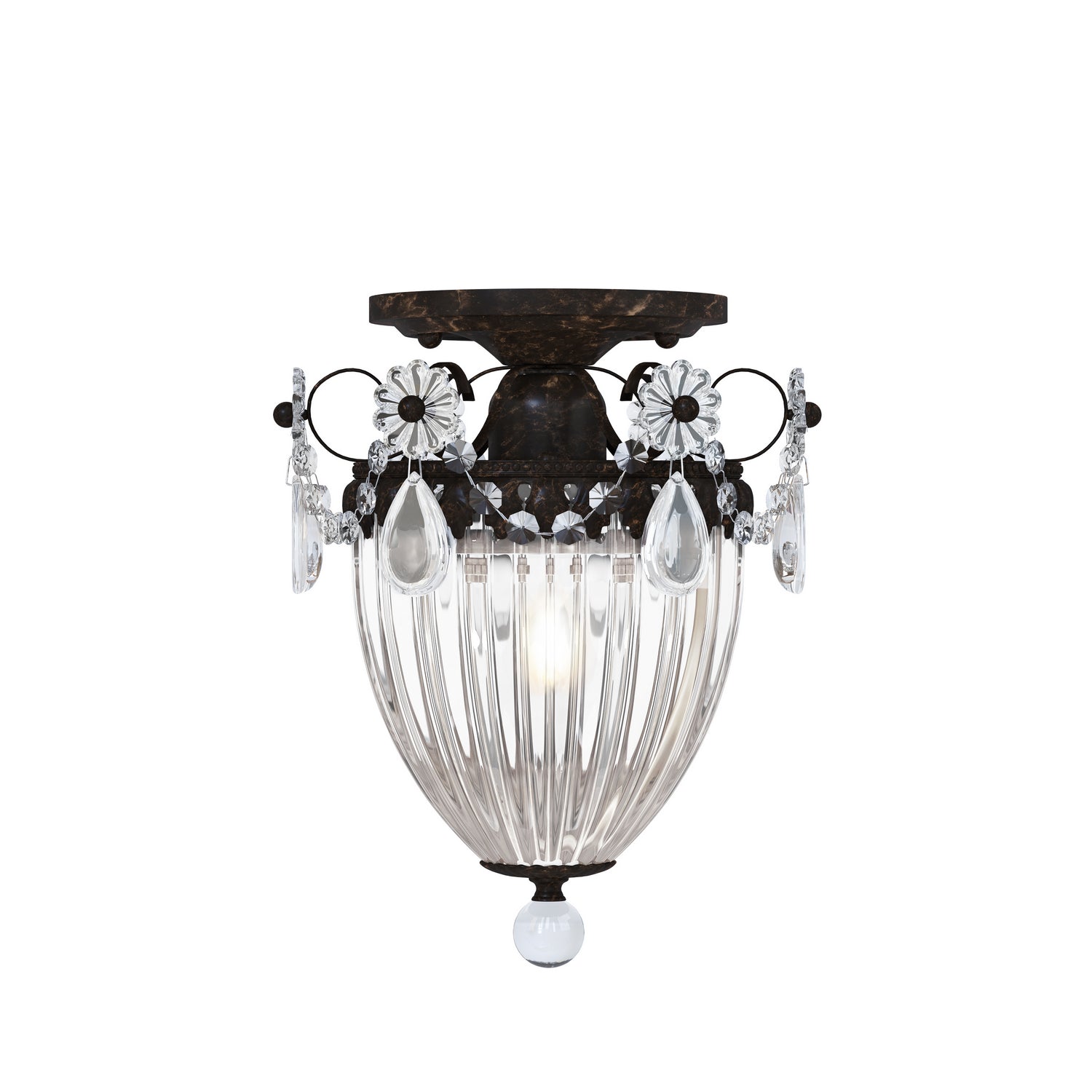 Schonbek - 1239-76A - One Light Semi-Flush Mount - Bagatelle - Heirloom Bronze