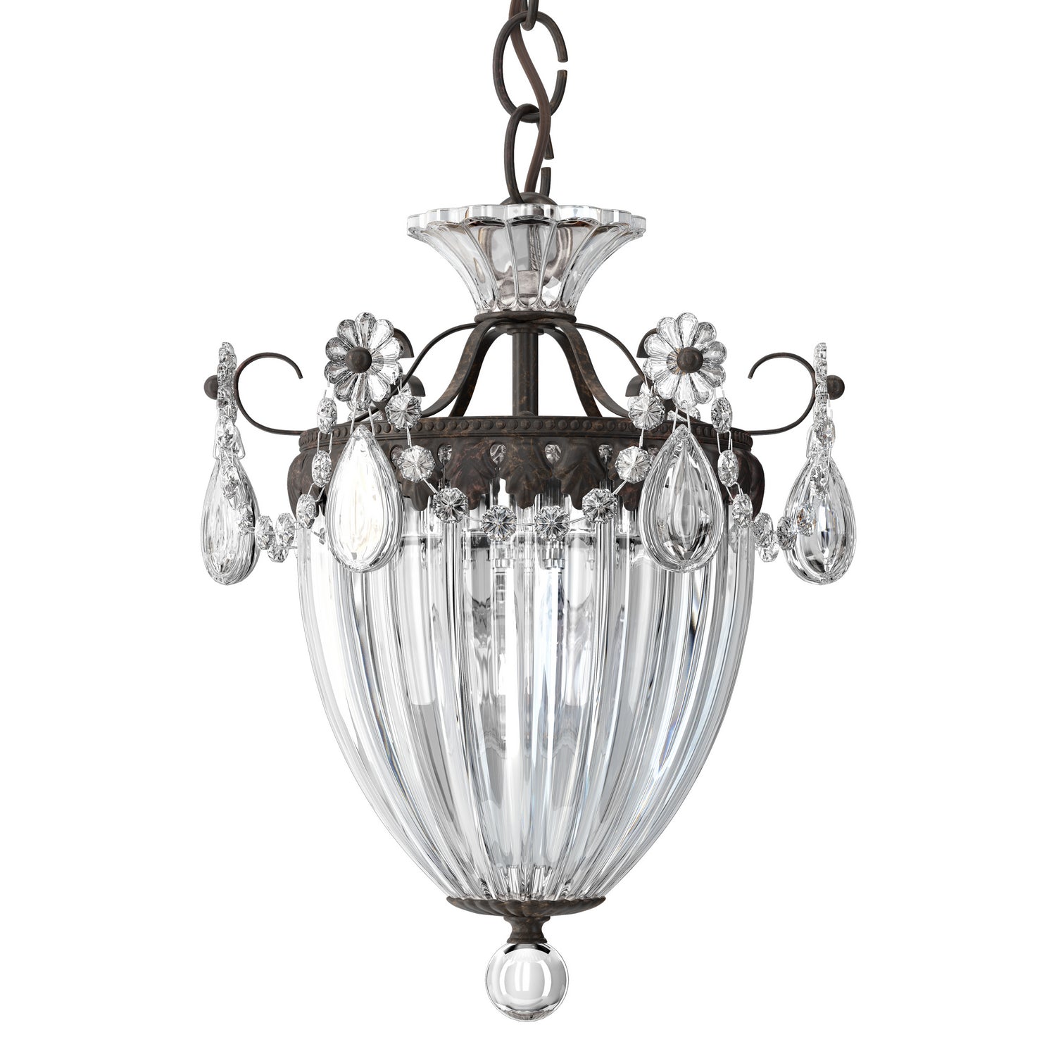 Schonbek - 1243-76A - Three Light Mini Pendant - Bagatelle - Heirloom Bronze