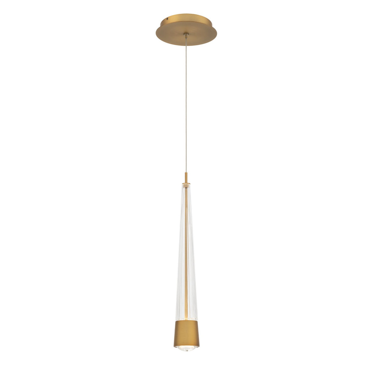 W.A.C. Lighting - PD-59416-35-AB - LED Mini Pendant - Quill - Aged Brass