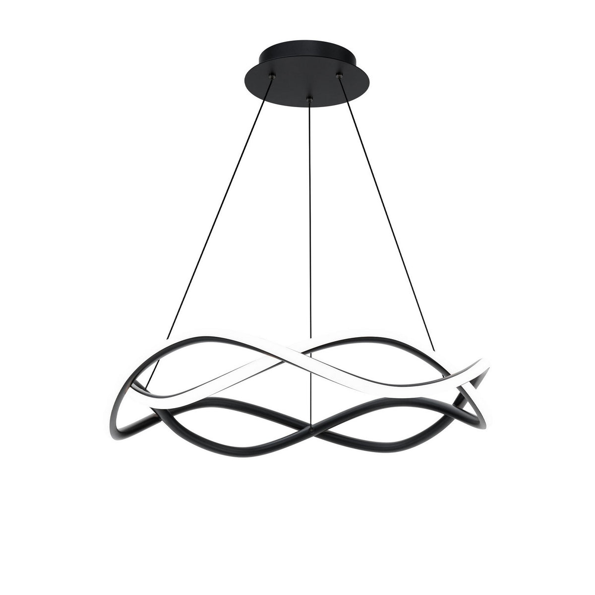 W.A.C. Lighting - PD-67426-40-BK - LED Chandelier - Swerve - Black