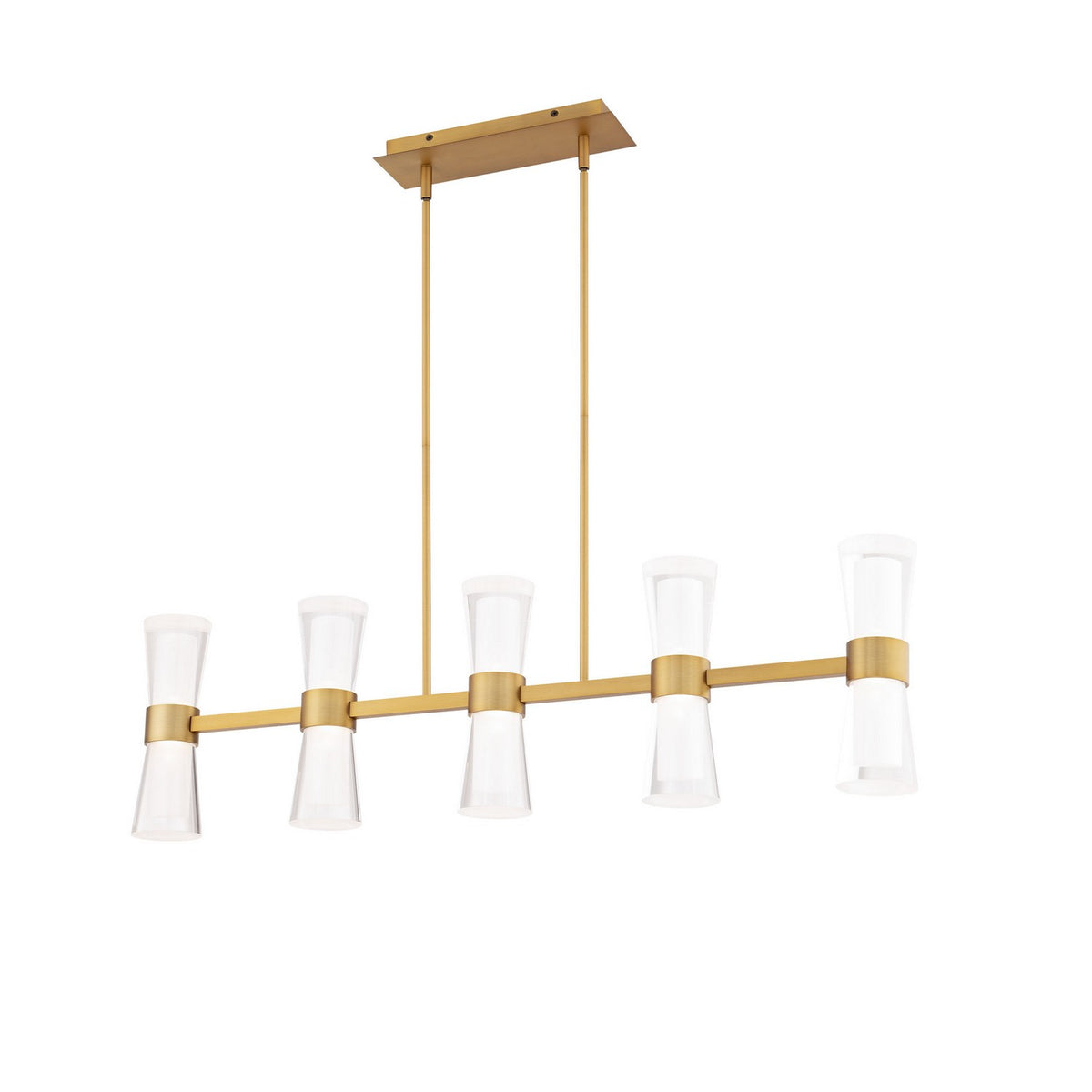 W.A.C. Lighting - PD-91536-40-AB - LED Pendant - Hourglass - Aged Brass
