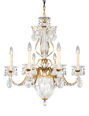 Schonbek - 1246-22A - Seven Light Chandelier - Bagatelle - Heirloom Gold