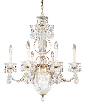 Schonbek - 1246-48A - Seven Light Chandelier - Bagatelle - Antique Silver