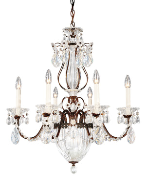 Schonbek - 1246-76A - Seven Light Chandelier - Bagatelle - Heirloom Bronze