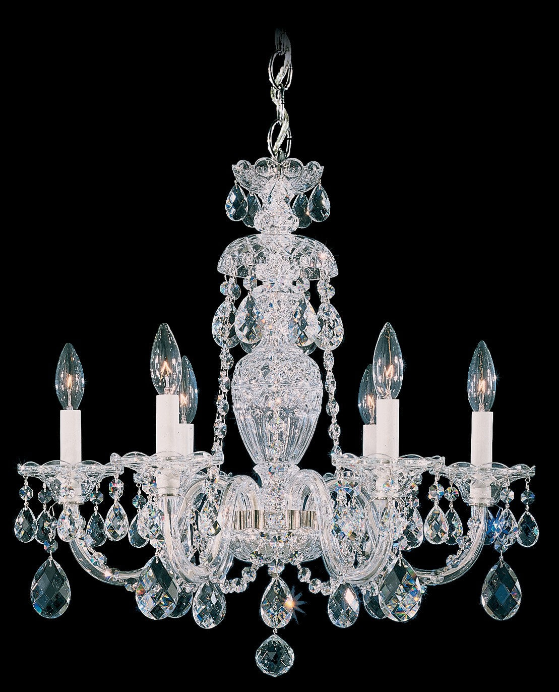 Schonbek - 2994-40A - Six Light Chandelier - Sterling - Silver