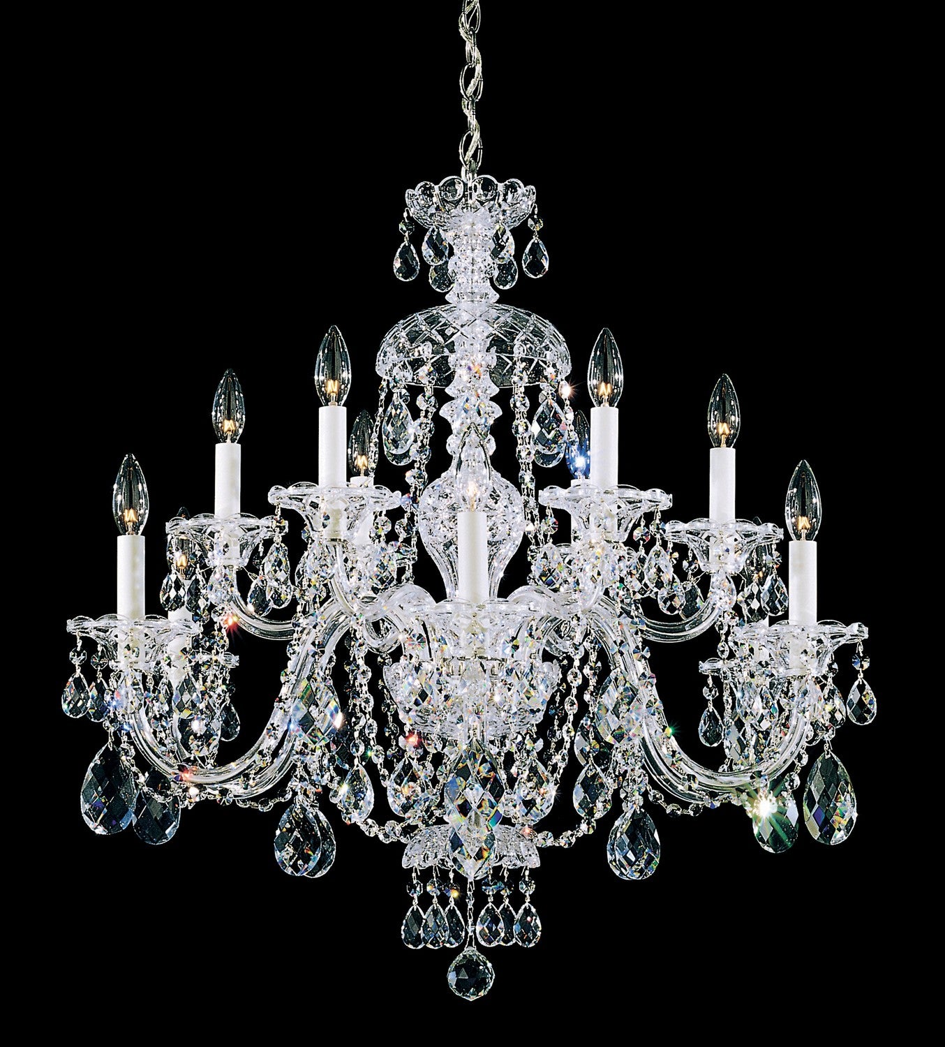 Schonbek - 3601-40A - 12 Light Chandelier - Sterling - Silver