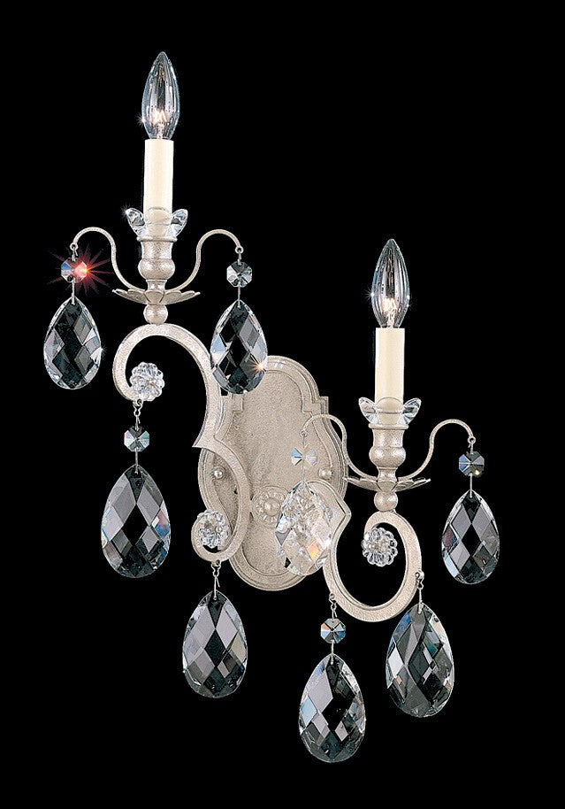 Schonbek - 3757-48R - Two Light Wall Sconce - Renaissance - Antique Silver