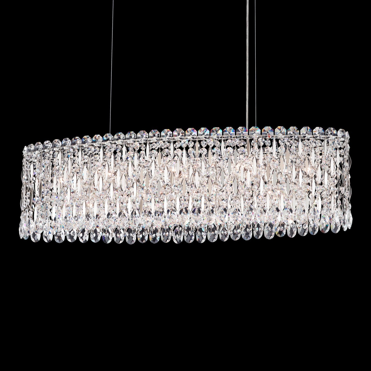 Schonbek - RS8340N-401S - 12 Light Linear Pendant - Sarella - Stainless Steel