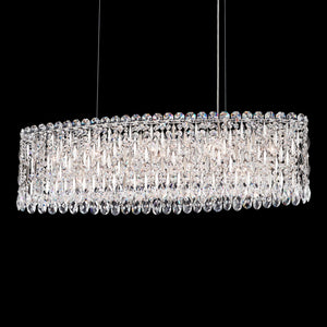 Schonbek - RS8340N-48S - 12 Light Linear Pendant - Sarella - Antique Silver