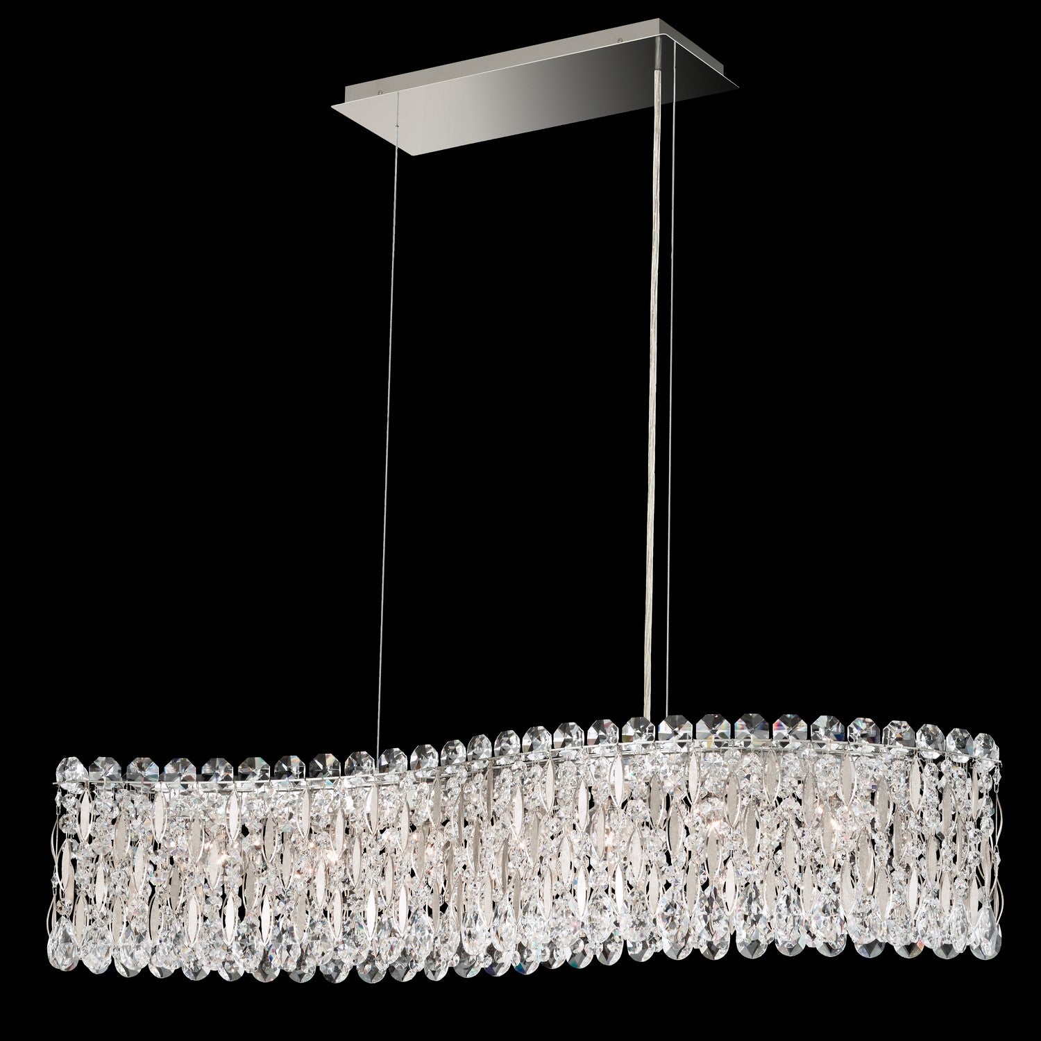Schonbek - RS8346N-401S - Seven Light Linear Pendant - Sarella - Stainless Steel