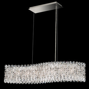 Schonbek - RS8346N-48S - Seven Light Linear Pendant - Sarella - Antique Silver