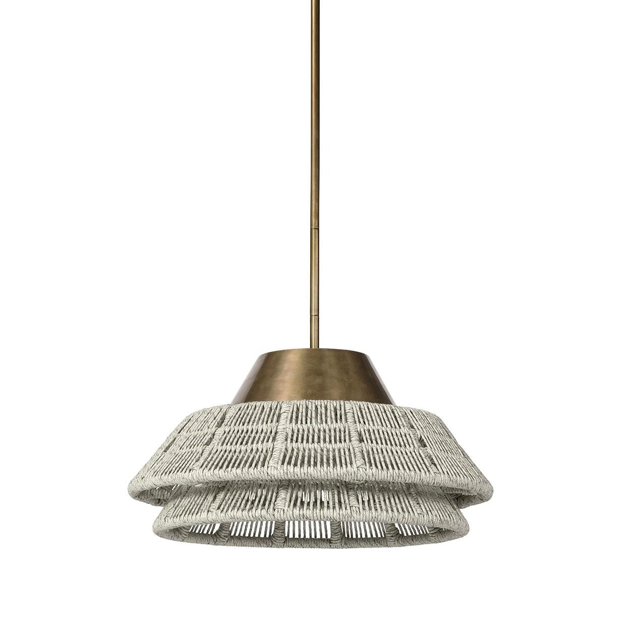 Palecek - 2180-79 - Outdoor Pendant - Pescadero - Brass