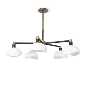 Palecek - 2195-79 - Chandelier - Brooklyn - Black