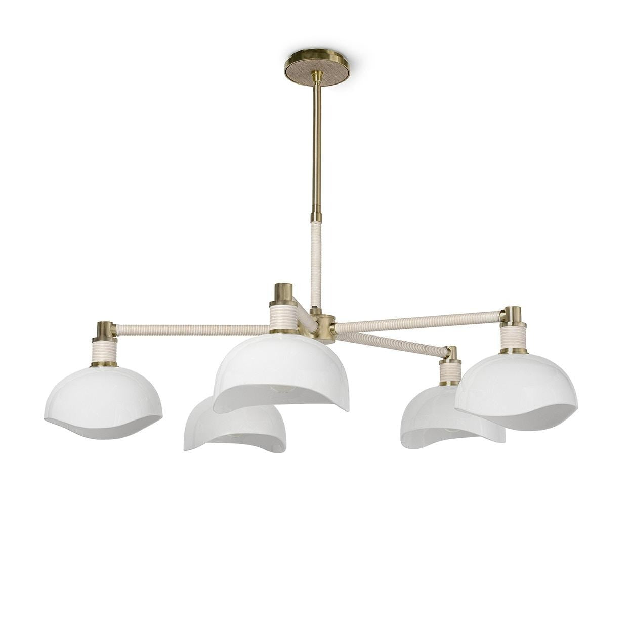 Palecek - 2195-96 - Chandelier - Brooklyn - Oak