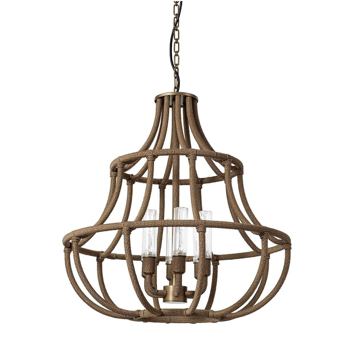 Palecek - 2216-79 - Outdoor Chandelier - Yvette - Light Bronze