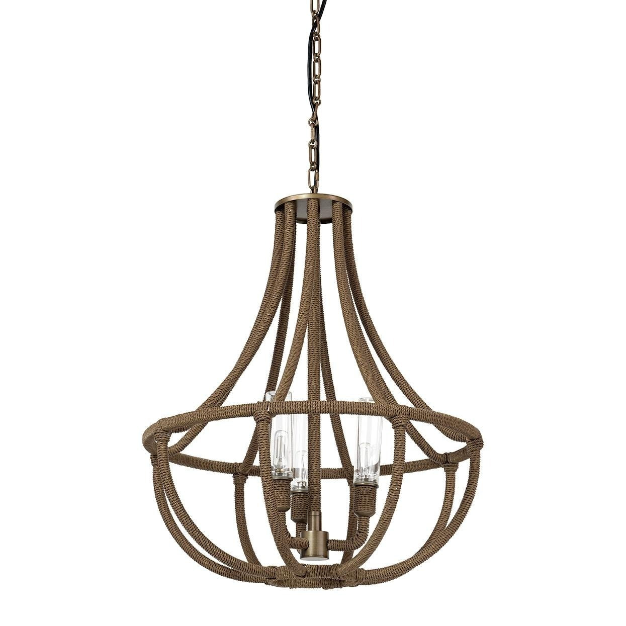 Palecek - 2547-79 - Outdoor Chandelier - Yvette - Light Bronze