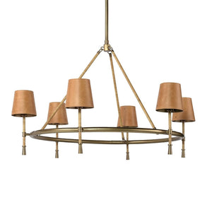 Palecek - 2872-79 - Chandelier - Hendrick - Burnished Brass