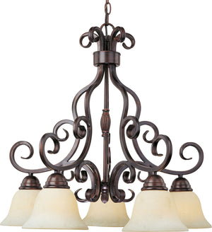 Maxim - 12206FIOI - Five Light Chandelier - Manor - Oil Rubbed Bronze