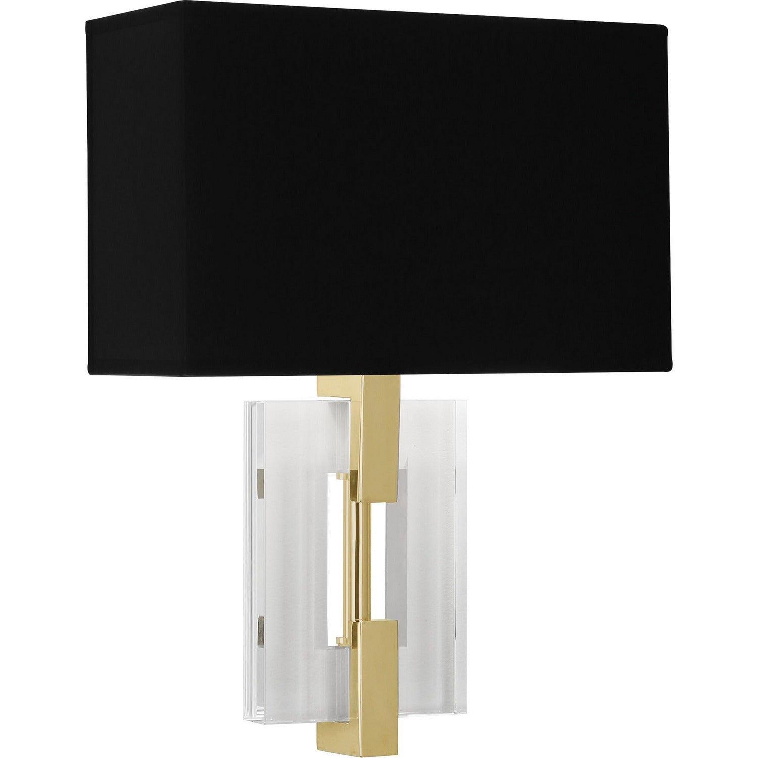 Robert Abbey - 1009B - Two Light Wall Sconce - Lincoln - Modern Brass w/ Crystal