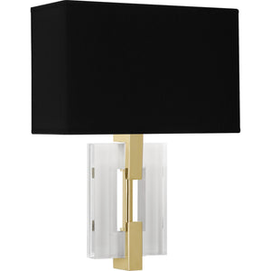 Robert Abbey - 1009B - Two Light Wall Sconce - Lincoln - Modern Brass w/ Crystal