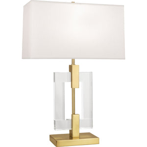 Robert Abbey - 1011 - One Light Table Lamp - Lincoln - Modern Brass w/ Crystal