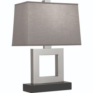 Robert Abbey - 101G - One Light Table Lamp - Doughnut - Antique Silver