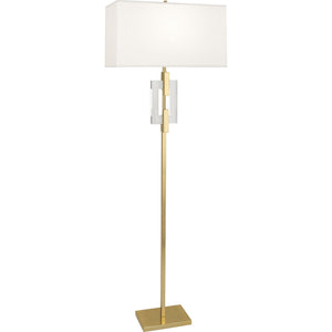 Robert Abbey - 1020 - One Light Floor Lamp - Lincoln - Modern Brass w/ Crystal