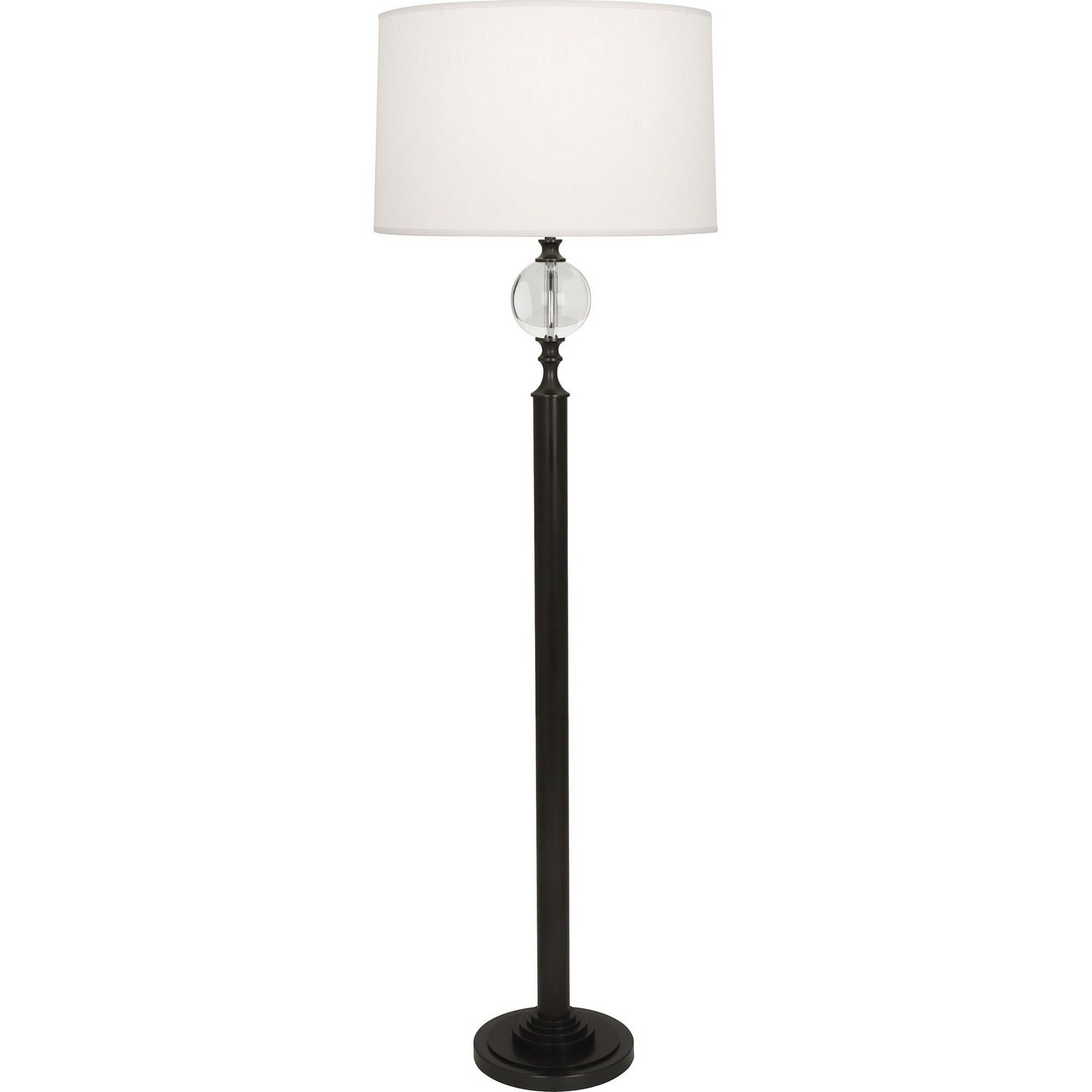 Robert Abbey - 1022X - One Light Floor Lamp - Celine - Deep Patina Bronze w/ Crystal