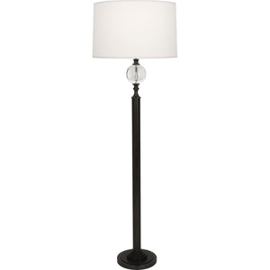 Robert Abbey - 1022X - One Light Floor Lamp - Celine - Deep Patina Bronze w/ Crystal