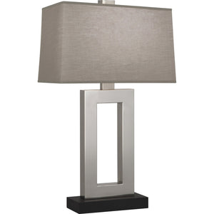 Robert Abbey - 104G - One Light Table Lamp - Doughnut - Antique Silver