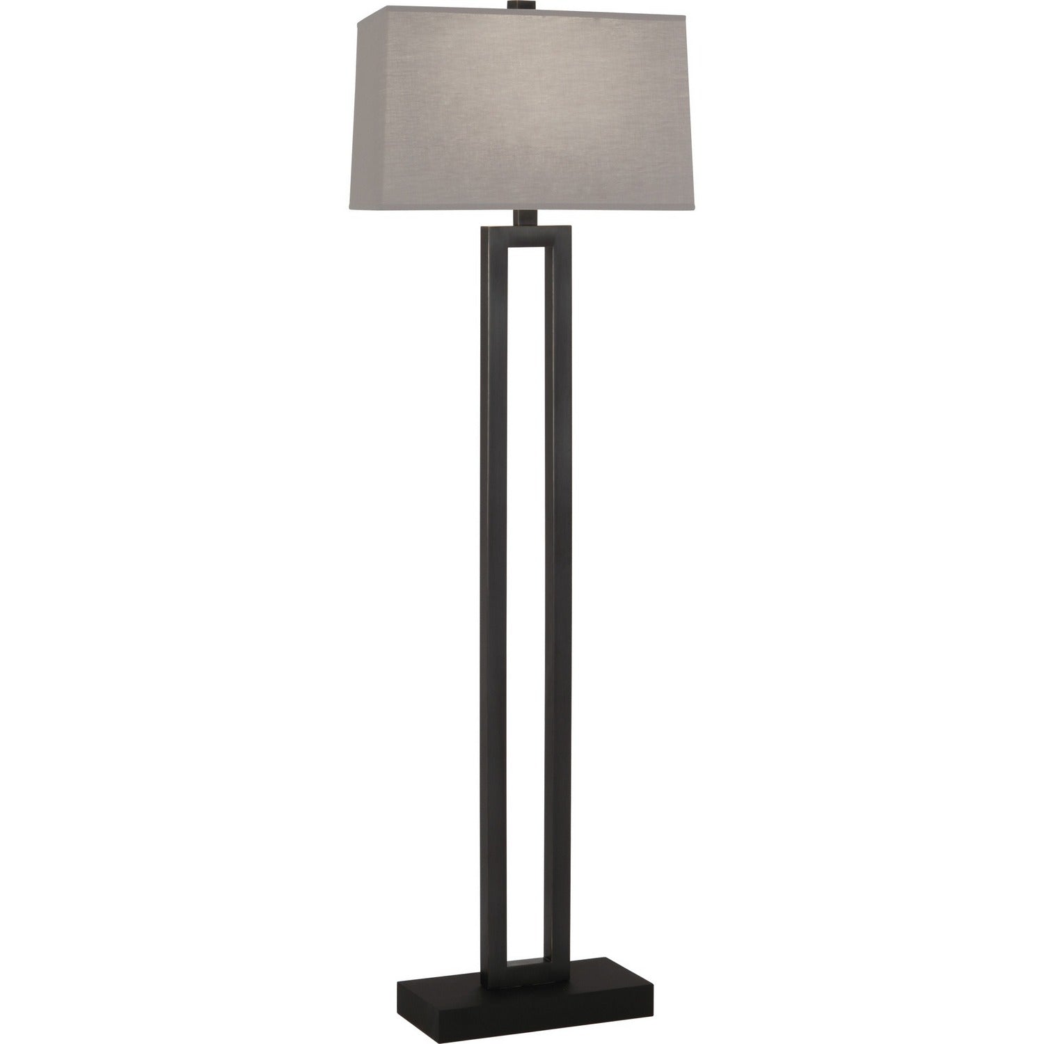 Robert Abbey - 107G - One Light Floor Lamp - Doughnut - Deep Patina Bronze