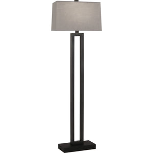 Robert Abbey - 107G - One Light Floor Lamp - Doughnut - Deep Patina Bronze