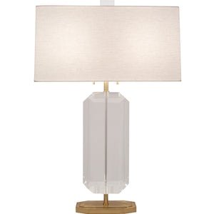 Robert Abbey - 1196 - Two Light Table Lamp - Jacqueline - Modern Brass w/Clear Crystal