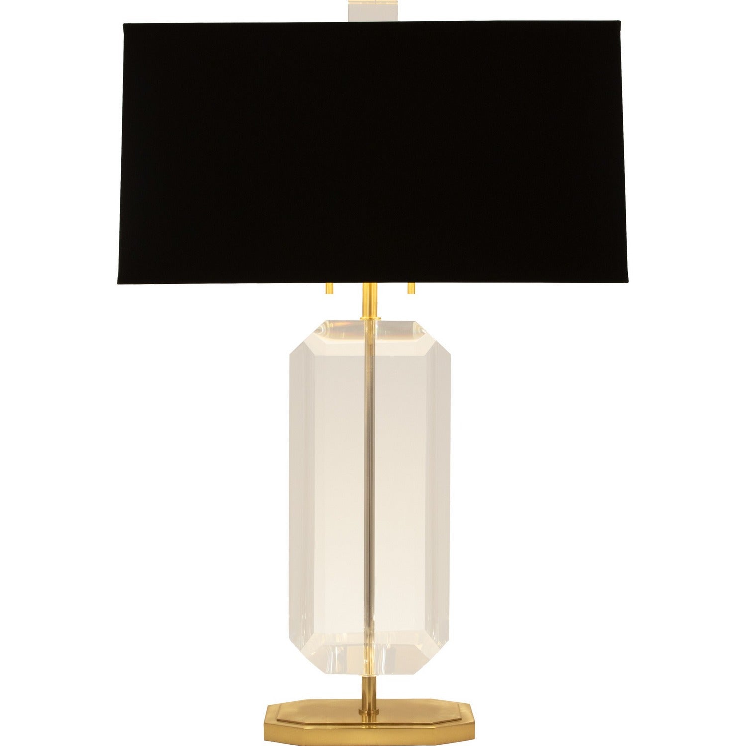 Robert Abbey - 1196B - Two Light Table Lamp - Jacqueline - Modern Brass w/Clear Crystal